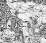 Boczkowice na mapie topograficznej Królestwa Polskiego z 1838 roku